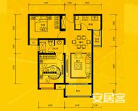 合肥中海原山小区户型装修设计方案平面效果图